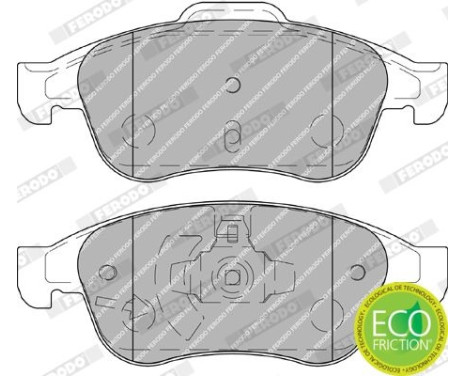 Kit de plaquettes de frein, frein à disque PREMIER ECO FRICTION FDB4180 Ferodo, Image 4