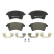 Kit de plaquettes de frein, frein à disque PREMIER ECO FRICTION FDB4185 Ferodo