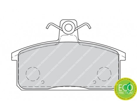 Kit de plaquettes de frein, frein à disque PREMIER ECO FRICTION FDB4226 Ferodo, Image 4