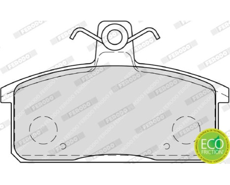 Kit de plaquettes de frein, frein à disque PREMIER ECO FRICTION FDB4226 Ferodo, Image 5