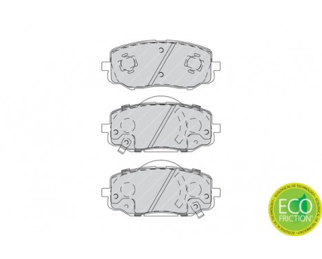 Kit de plaquettes de frein, frein à disque PREMIER ECO FRICTION FDB4234 Ferodo, Image 3