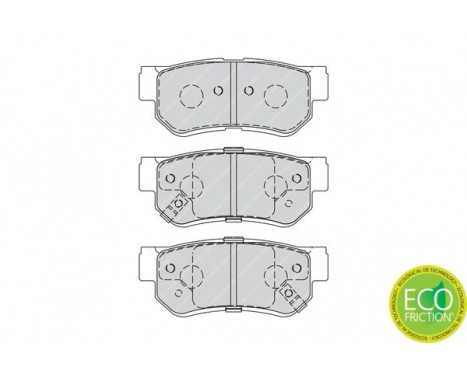 Kit de plaquettes de frein, frein à disque PREMIER ECO FRICTION FDB4247 Ferodo, Image 4