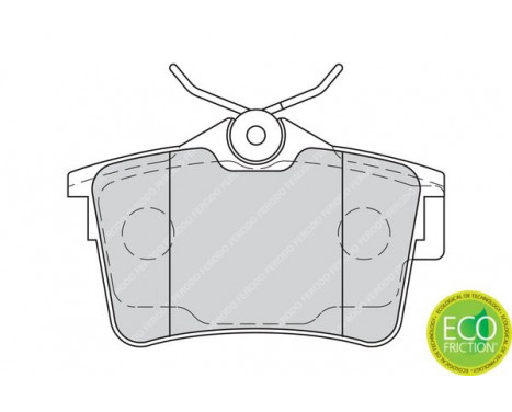 Kit de plaquettes de frein, frein à disque PREMIER ECO FRICTION FDB4250 Ferodo, Image 3