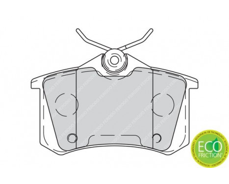 Kit de plaquettes de frein, frein à disque PREMIER ECO FRICTION FDB4260 Ferodo, Image 3