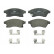 Kit de plaquettes de frein, frein à disque PREMIER ECO FRICTION FDB4262 Ferodo
