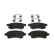 Kit de plaquettes de frein, frein à disque PREMIER ECO FRICTION FDB4262 Ferodo, Vignette 3