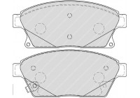 Kit de plaquettes de frein, frein à disque PREMIER ECO FRICTION FDB4264 Ferodo