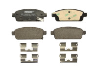 Kit de plaquettes de frein, frein à disque PREMIER ECO FRICTION FDB4265 Ferodo