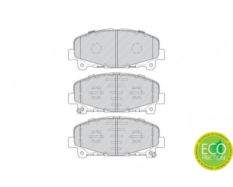 Kit de plaquettes de frein, frein à disque PREMIER ECO FRICTION FDB4270 Ferodo, Image 2