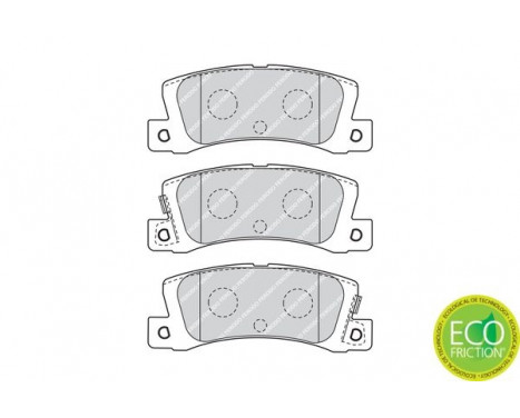 Kit de plaquettes de frein, frein à disque PREMIER ECO FRICTION FDB4274 Ferodo, Image 3