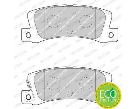 Kit de plaquettes de frein, frein à disque PREMIER ECO FRICTION FDB4274 Ferodo, Image 4