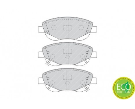 Kit de plaquettes de frein, frein à disque PREMIER ECO FRICTION FDB4276 Ferodo, Image 2