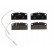 Kit de plaquettes de frein, frein à disque PREMIER ECO FRICTION FDB4290 Ferodo