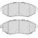 Kit de plaquettes de frein, frein à disque PREMIER ECO FRICTION FDB4304 Ferodo, Vignette 2