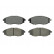Kit de plaquettes de frein, frein à disque PREMIER ECO FRICTION FDB4304 Ferodo