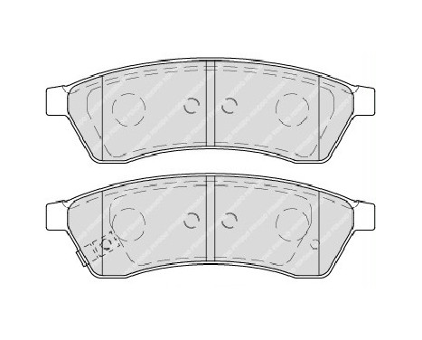 Kit de plaquettes de frein, frein à disque PREMIER ECO FRICTION FDB4305 Ferodo, Image 2