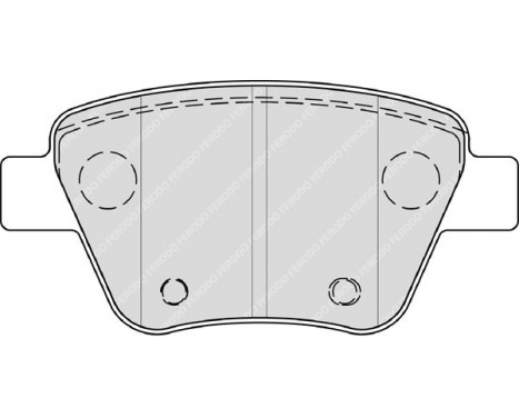 Kit de plaquettes de frein, frein à disque PREMIER ECO FRICTION FDB4316 Ferodo, Image 2