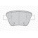 Kit de plaquettes de frein, frein à disque PREMIER ECO FRICTION FDB4316 Ferodo, Vignette 4