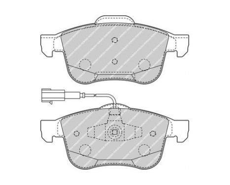 Kit de plaquettes de frein, frein à disque PREMIER ECO FRICTION FDB4338 Ferodo, Image 3