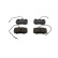 Kit de plaquettes de frein, frein à disque PREMIER ECO FRICTION FDB434 Ferodo, Vignette 3