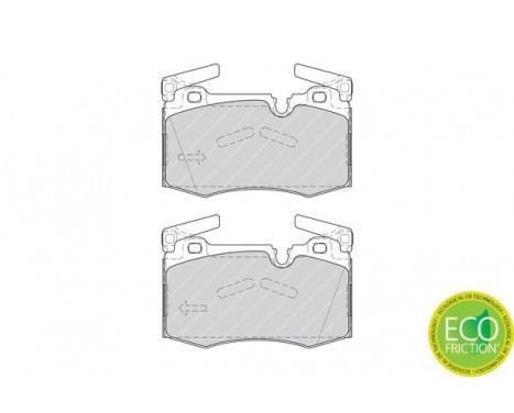 Kit de plaquettes de frein, frein à disque PREMIER ECO FRICTION FDB4358 Ferodo, Image 3