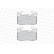 Kit de plaquettes de frein, frein à disque PREMIER ECO FRICTION FDB4358 Ferodo, Vignette 3