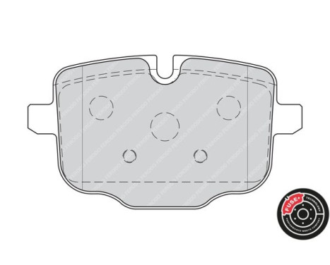 Kit de plaquettes de frein, frein à disque PREMIER ECO FRICTION FDB4381 Ferodo, Image 2