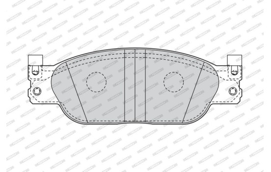 Kit de plaquettes de frein, frein à disque PREMIER ECO FRICTION FDB4389 Ferodo, Image 3