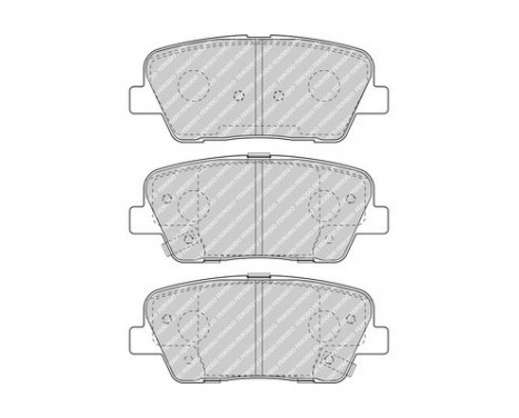 Kit de plaquettes de frein, frein à disque PREMIER ECO FRICTION FDB4391 Ferodo