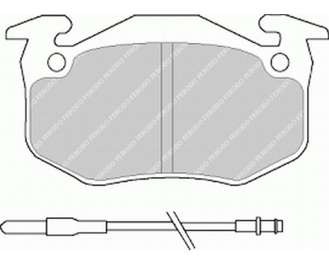 Kit de plaquettes de frein, frein à disque PREMIER ECO FRICTION FDB440 Ferodo, Image 2