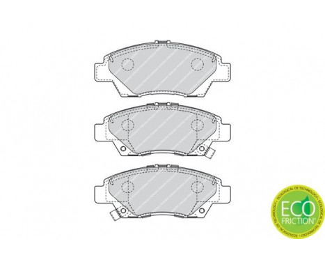 Kit de plaquettes de frein, frein à disque PREMIER ECO FRICTION FDB4404 Ferodo, Image 2