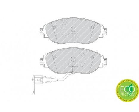 Kit de plaquettes de frein, frein à disque PREMIER ECO FRICTION FDB4425 Ferodo, Image 2
