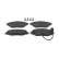 Kit de plaquettes de frein, frein à disque PREMIER ECO FRICTION FDB4425 Ferodo, Vignette 2