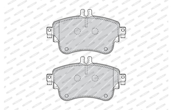 Kit de plaquettes de frein, frein à disque PREMIER ECO FRICTION FDB4428 Ferodo, Image 5