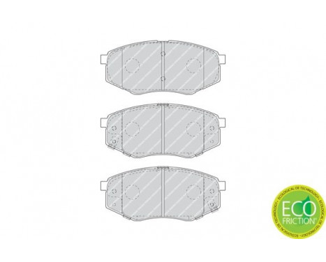 Kit de plaquettes de frein, frein à disque PREMIER ECO FRICTION FDB4447 Ferodo, Image 2