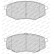 Kit de plaquettes de frein, frein à disque PREMIER ECO FRICTION FDB4447 Ferodo, Vignette 4