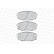 Kit de plaquettes de frein, frein à disque PREMIER ECO FRICTION FDB4448 Ferodo, Vignette 3