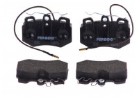 Kit de plaquettes de frein, frein à disque PREMIER ECO FRICTION FDB455 Ferodo