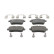 Kit de plaquettes de frein, frein à disque PREMIER ECO FRICTION FDB4587 Ferodo, Vignette 4