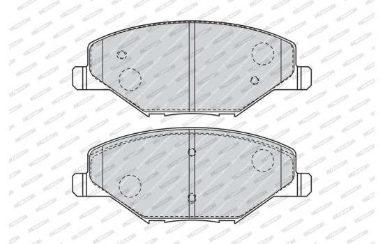 Kit de plaquettes de frein, frein à disque PREMIER ECO FRICTION FDB4590 Ferodo, Image 3