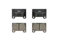 Kit de plaquettes de frein, frein à disque PREMIER ECO FRICTION FDB461 Ferodo