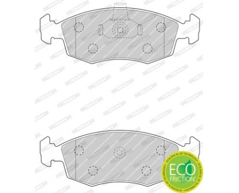 Kit de plaquettes de frein, frein à disque PREMIER ECO FRICTION FDB4735 Ferodo, Image 2