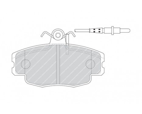 Kit de plaquettes de frein, frein à disque PREMIER ECO FRICTION FDB4754 Ferodo, Image 2