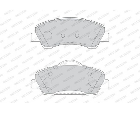 Kit de plaquettes de frein, frein à disque PREMIER ECO FRICTION FDB4823 Ferodo, Image 2