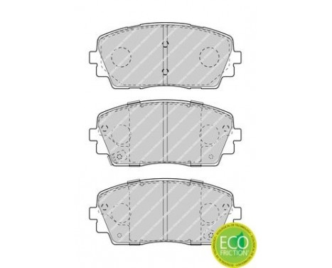 Kit de plaquettes de frein, frein à disque PREMIER ECO FRICTION FDB4825 Ferodo, Image 2