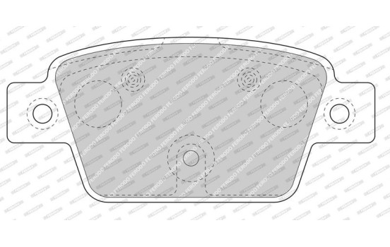 Kit de plaquettes de frein, frein à disque PREMIER ECO FRICTION FDB4829 Ferodo, Image 3