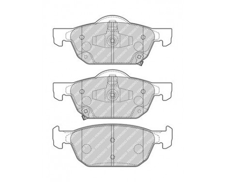 Kit de plaquettes de frein, frein à disque PREMIER ECO FRICTION FDB4868 Ferodo, Image 2