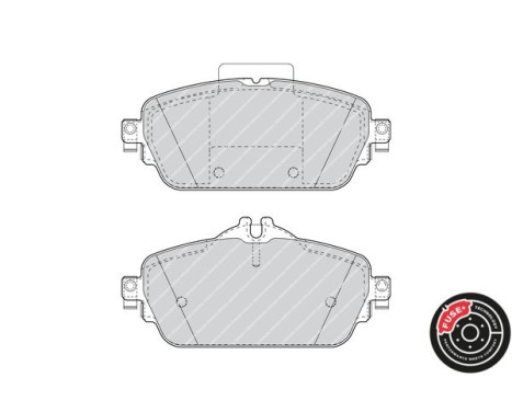 Kit de plaquettes de frein, frein à disque PREMIER ECO FRICTION FDB4870 Ferodo