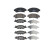 Kit de plaquettes de frein, frein à disque PREMIER ECO FRICTION FDB4884 Ferodo