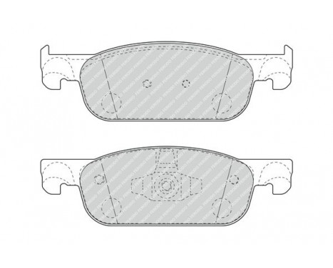 Kit de plaquettes de frein, frein à disque PREMIER ECO FRICTION FDB4907 Ferodo